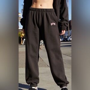 John Galt Black New York Rosa Sweatpants
